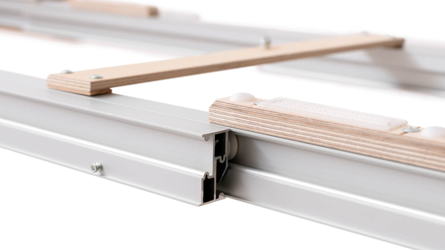 TAVOLINO ESTENSIBILE Finitura Rovere Grezzo 304cm - 14 posti