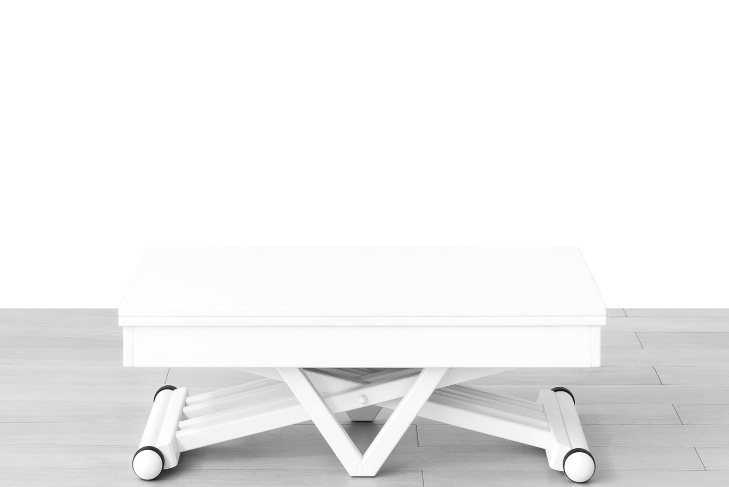 TAVOLINO TRASFORMABILE Finitura Laccato Bianco 102cm - 4 posti