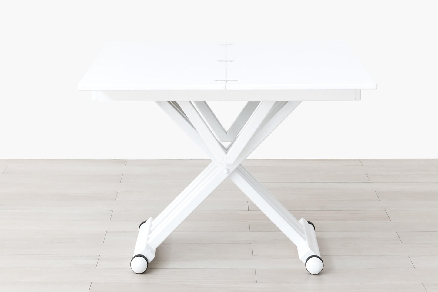 TAVOLINO TRASFORMABILE Finitura Laccato Bianco 102cm - 4 posti