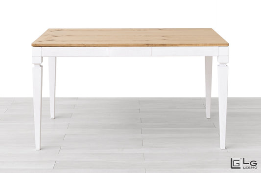 TAVOLO ALLUNGABILE Finitura Rovere Grezzo e Bianco 293cm - 14 posti