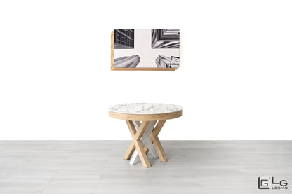 TAVOLO ALLUNGABILE Finitura Rovere e Gres 305cm - 14 posti