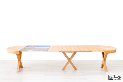 TAVOLO ALLUNGABILE Finitura Olmo 365cm - 16 posti