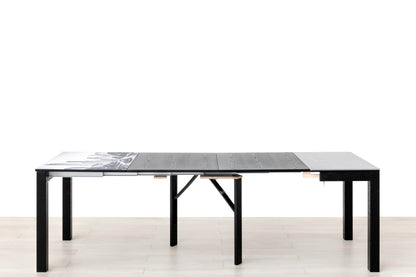 CONSOLLE ALLUNGABILE Finitura Frassino Nero 252cm - 12 posti