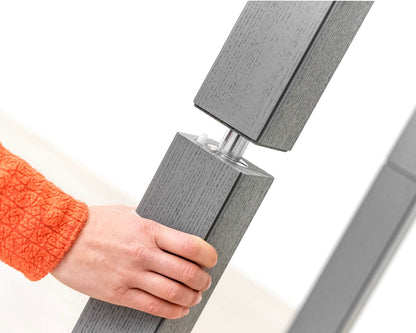 TAVOLINO TRASFORMABILE Finitura Frassino Grigio 130cm - 6 posti
