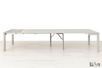 CONSOLLE ALLUNGABILE Finitura Rovere Tortora 383cm - 16 posti