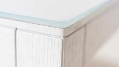 CONSOLLE ALLUNGABILE Finitura Frassino Bianco 252cm - 12 posti