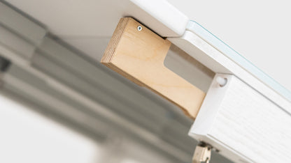 CONSOLLE ALLUNGABILE Finitura Frassino Bianco 252cm - 12 posti