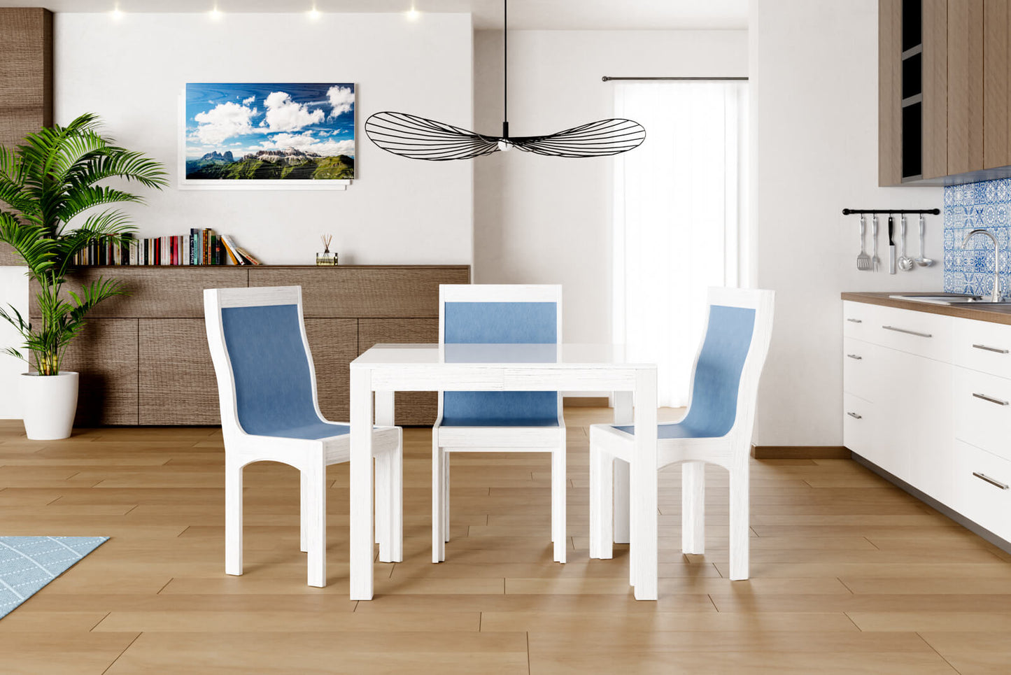 TAVOLO ALLUNGABILE MODERNO QUADRATO Top Cristallo - 8/10 posti