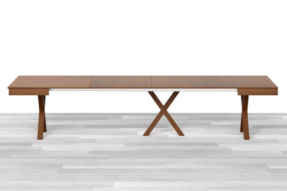 TAVOLO ALLUNGABILE DESIGN QUADRATO Legno - 8/10 posti