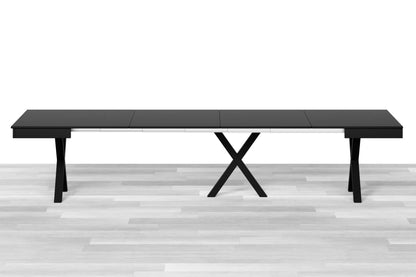 TAVOLO ALLUNGABILE DESIGN QUADRATO  Laccato Opaco - 12/14/16 posti