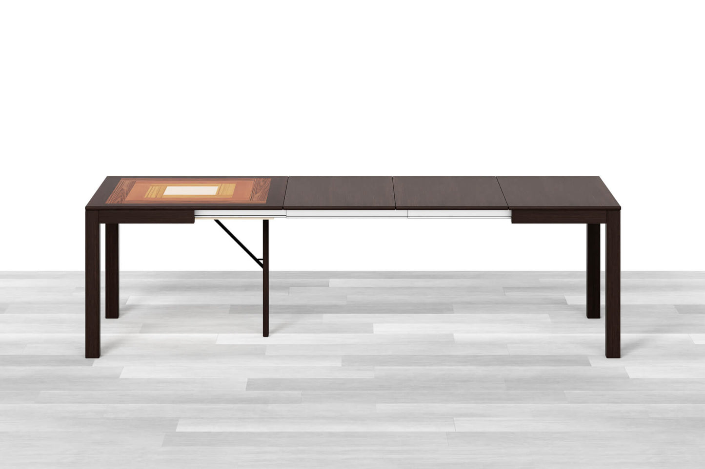 TAVOLO ALLUNGABILE MODERNO QUADRATO Top Intarsiato - 8/10 posti