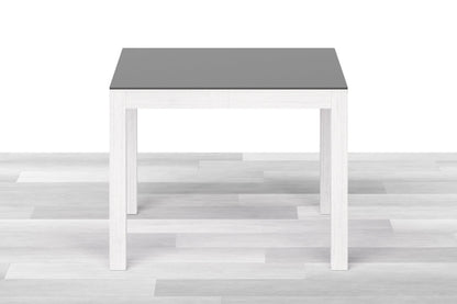 TAVOLO ALLUNGABILE MODERNO QUADRATO Top Cristallo - 8/10 posti