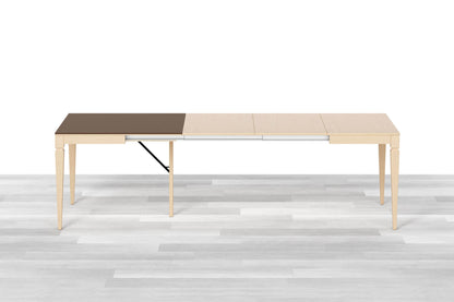 TAVOLO ALLUNGABILE CLASSICO QUADRATO<br> Top Cristallo - 8/10 posti