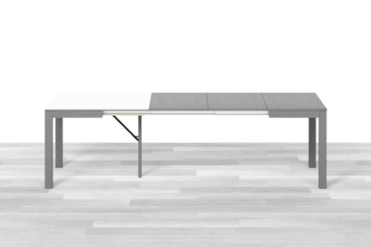TAVOLO ALLUNGABILE MODERNO QUADRATO Top Cristallo - 8/10 posti