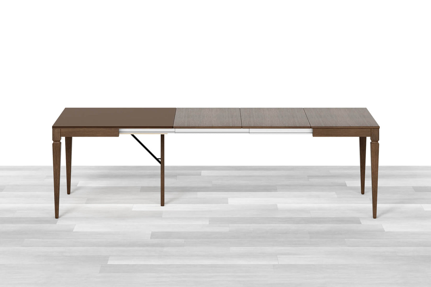 TAVOLO ALLUNGABILE CLASSICO QUADRATO<br> Top Cristallo - 8/10 posti