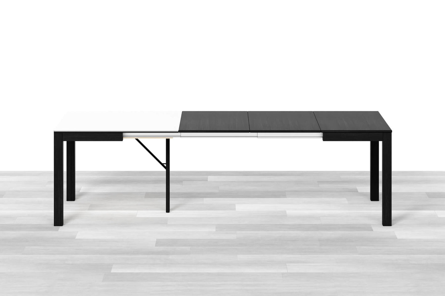 TAVOLO ALLUNGABILE MODERNO QUADRATO Top Cristallo - 8/10 posti