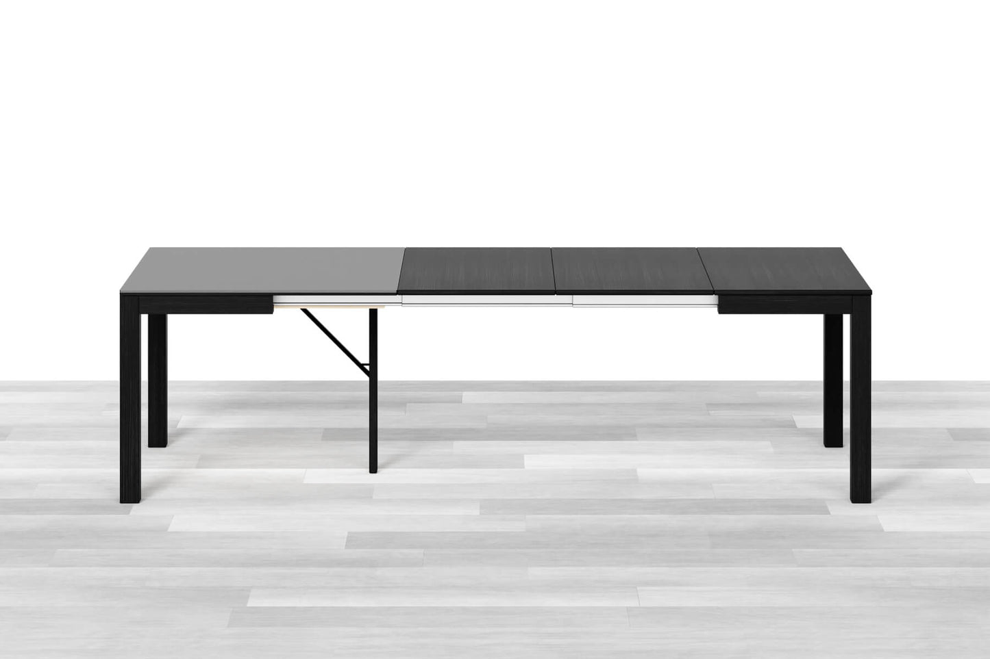 TAVOLO ALLUNGABILE MODERNO QUADRATO Top Cristallo - 8/10 posti