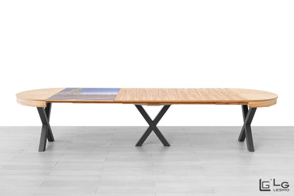TAVOLO ALLUNGABILE  Finitura Frassino Olivato 365cm - 16 posti