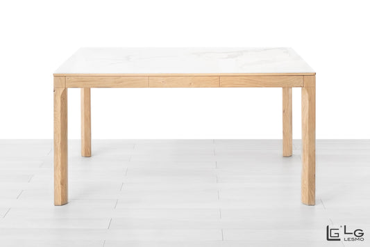 TAVOLO ALLUNGABILE Finitura Rovere Grezzo e Gres 350cm - 16 posti
