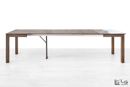 TAVOLO ALLUNGABILE Finitura Olmo Caffè Moderno 311cm - 14 posti