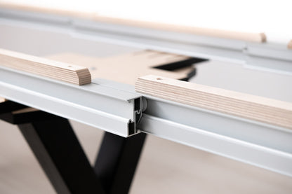TAVOLO ALLUNGABILE Finitura Frassino Olivato e Frassino Nero 328cm - 14 posti