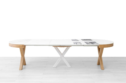 TAVOLO ALLUNGABILE Finitura Rovere e Gres 305cm - 14 posti