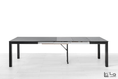 TAVOLO ALLUNGABILE Finitura Rovere Spazzolato Nero e HPL 293cm - 16 posti