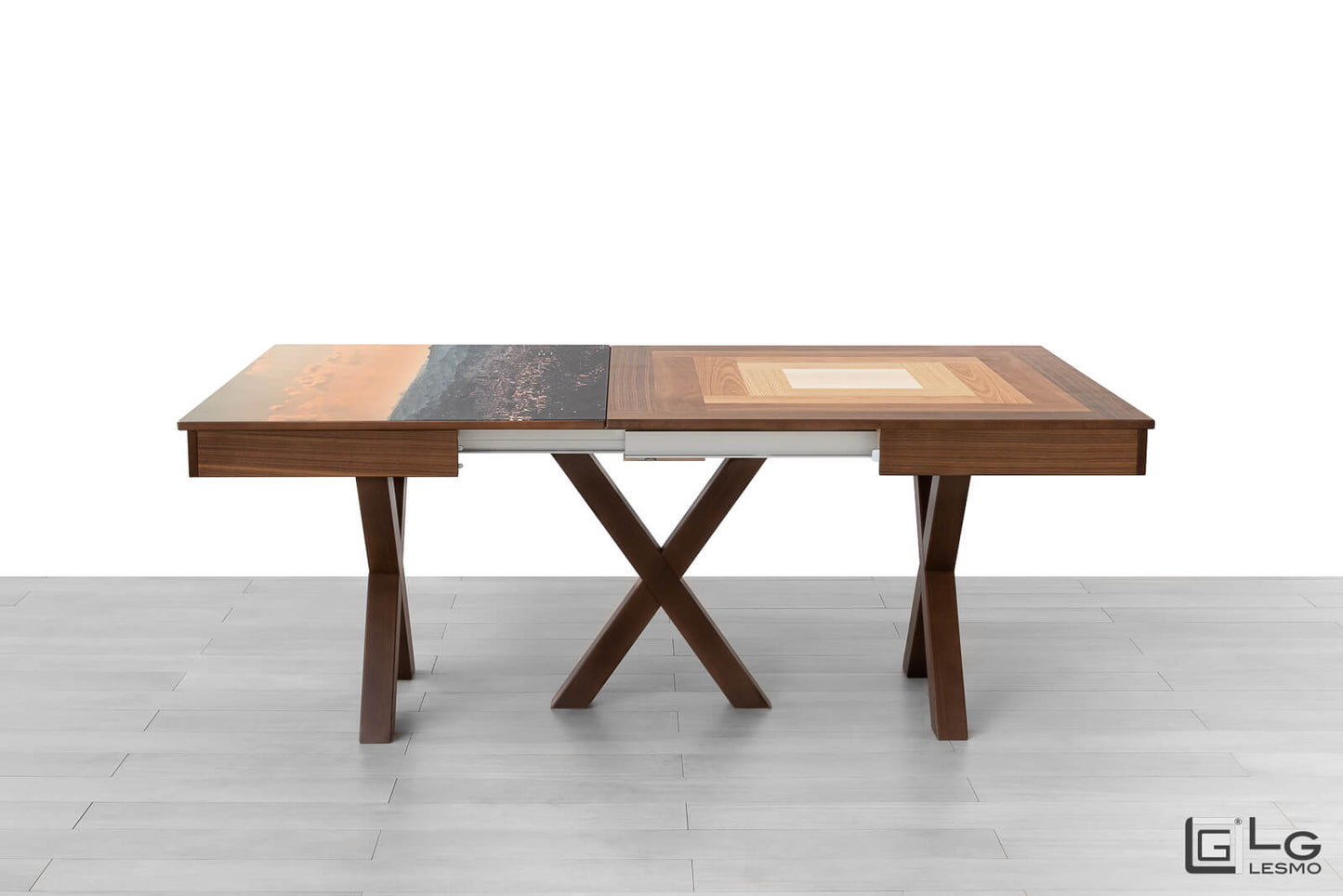 TAVOLO ALLUNGABILE Finitura Noce Canaletto 365cm - 16 posti