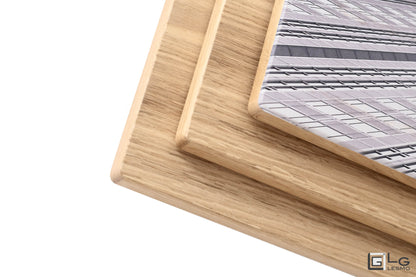 TAVOLO ALLUNGABILE Finitura Rovere e Gres 305cm - 14 posti