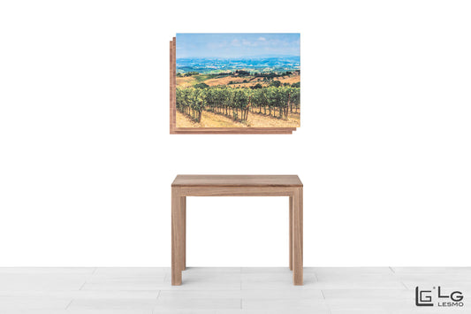 CONSOLLE ALLUNGABILE Finitura Noce Canaletto Natura Legno 284cm - 12 posti