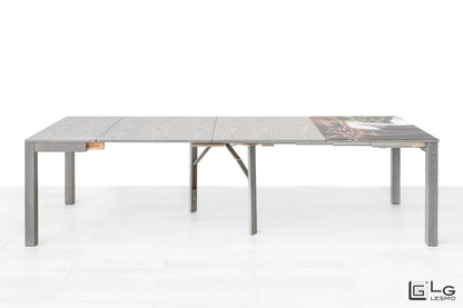 CONSOLLE ALLUNGABILE Finitura Frassino Nuvola 300cm - 14 posti