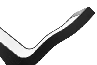 SEDIA DUPLEX Finitura Frassino Nero Similpelle Bianco