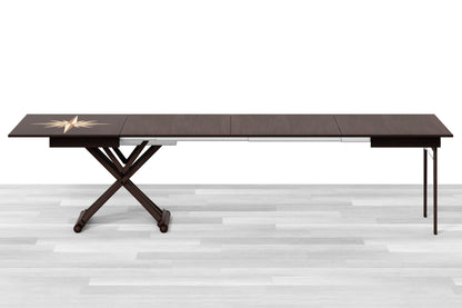 TAVOLINO ESTENSIBILE PLUS Top Intarsiato - 14/16 posti