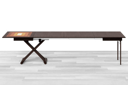 TAVOLINO ESTENSIBILE PLUS Top Intarsiato - 14/16 posti