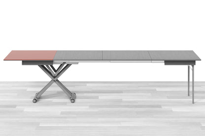 TAVOLINO ESTENSIBILE PLUS Top Cristallo - 14/16 posti