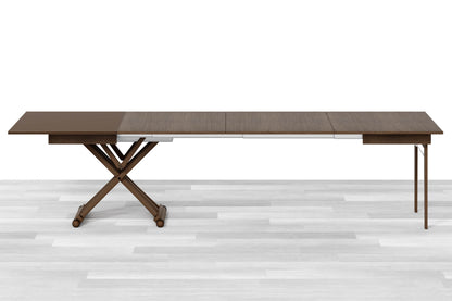TAVOLINO ESTENSIBILE PLUS Top Cristallo - 14/16 posti
