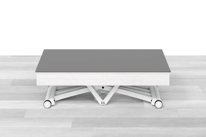 TAVOLINO ESTENSIBILE PLUS Top Cristallo - 14/16 posti