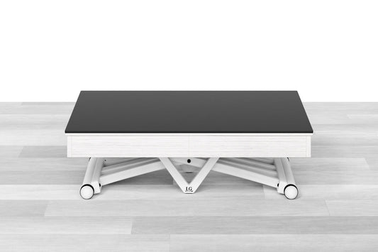 TAVOLINO ESTENSIBILE PLUS Top Cristallo - 14/16 posti