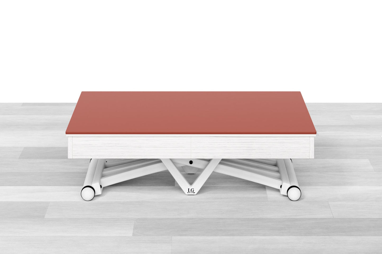 TAVOLINO ESTENSIBILE PLUS Top Cristallo - 14/16 posti