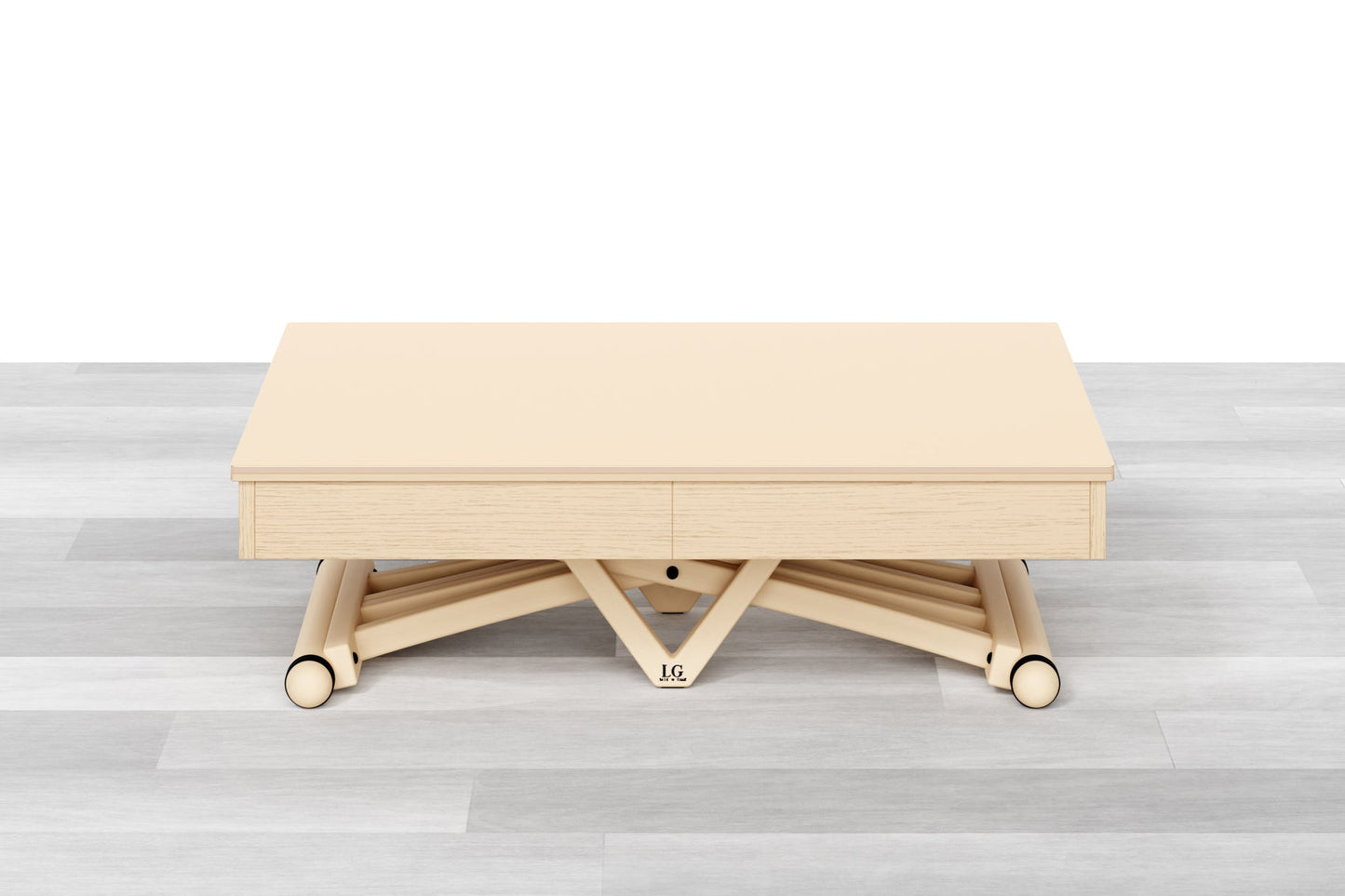 TAVOLINO ESTENSIBILE PLUS Top Cristallo - 14/16 posti