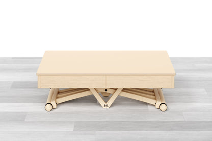 TAVOLINO ESTENSIBILE PLUS Top Cristallo - 14/16 posti