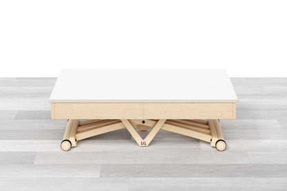 TAVOLINO ESTENSIBILE PLUS Top Cristallo - 14/16 posti