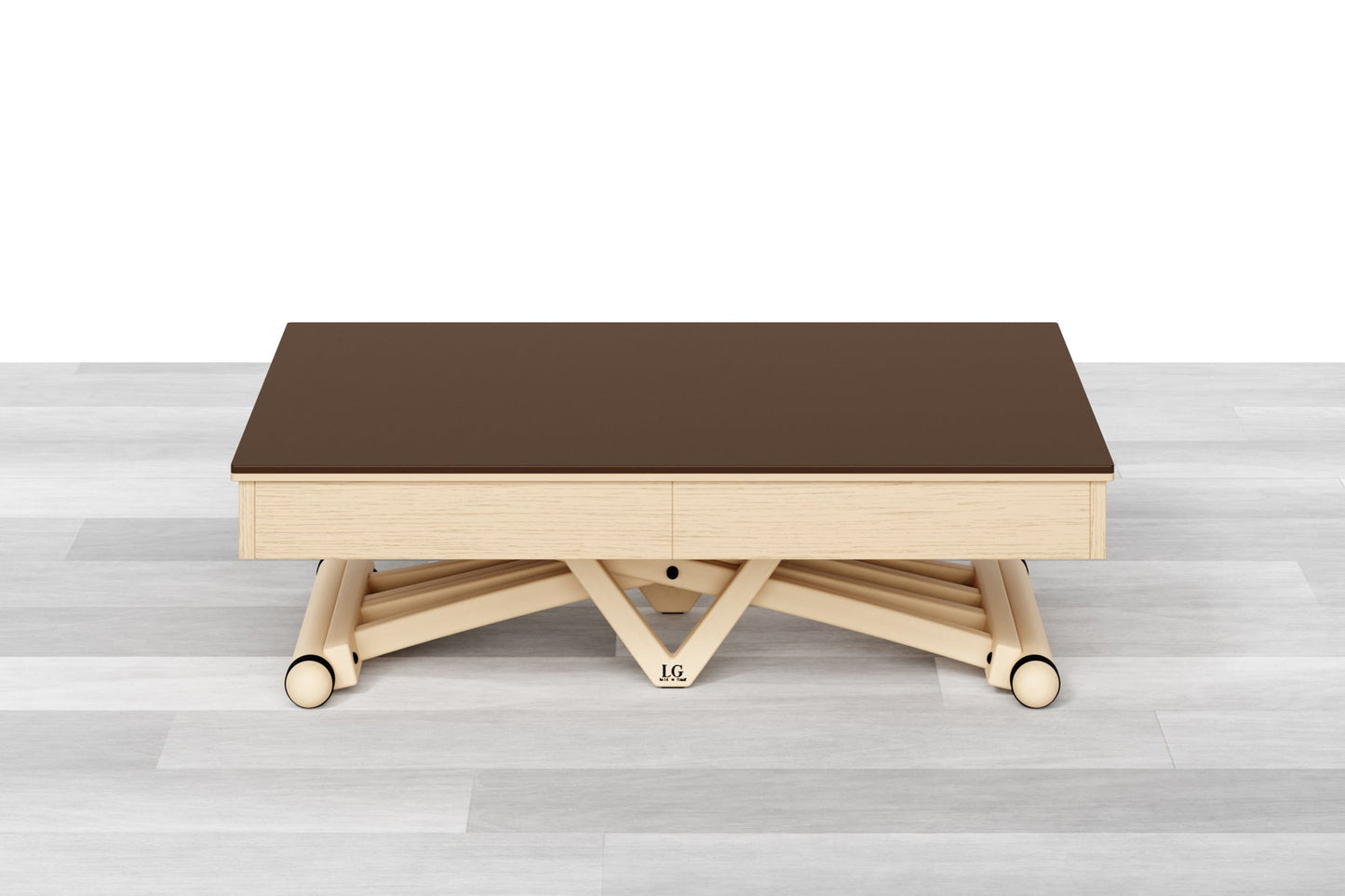 TAVOLINO ESTENSIBILE PLUS Top Cristallo - 14/16 posti