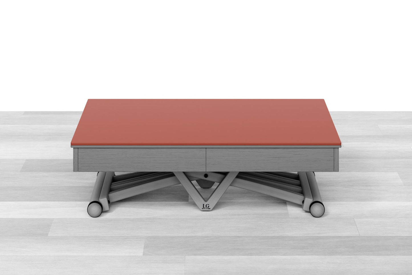 TAVOLINO ESTENSIBILE PLUS Top Cristallo - 14/16 posti