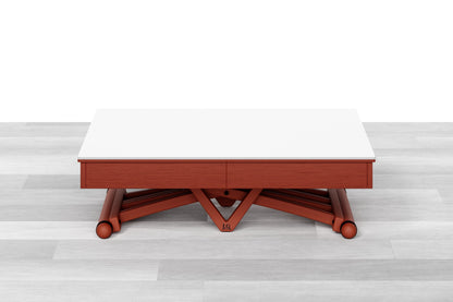 TAVOLINO ESTENSIBILE PLUS Top Cristallo - 14/16 posti