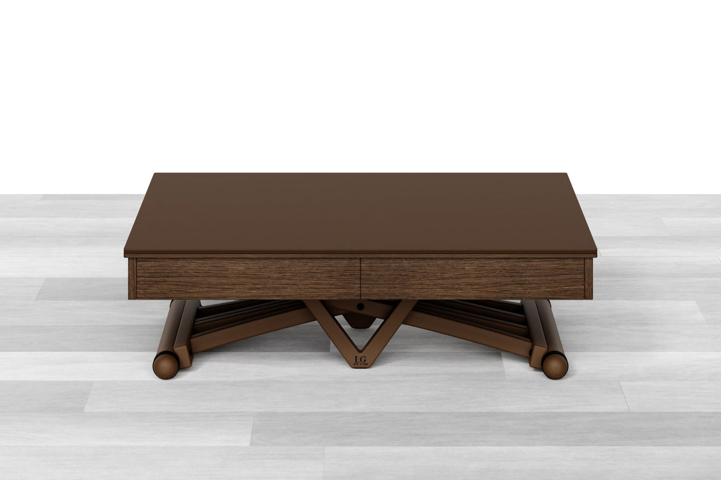 TAVOLINO ESTENSIBILE PLUS Top Cristallo - 14/16 posti