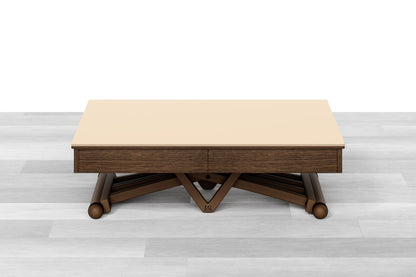 TAVOLINO ESTENSIBILE PLUS Top Cristallo - 14/16 posti