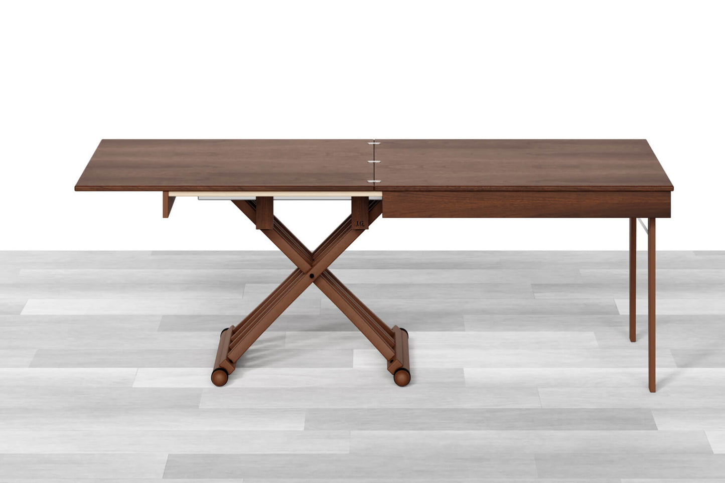 TAVOLINO TRASFORMABILE Top Intarsiato - 8/10 posti