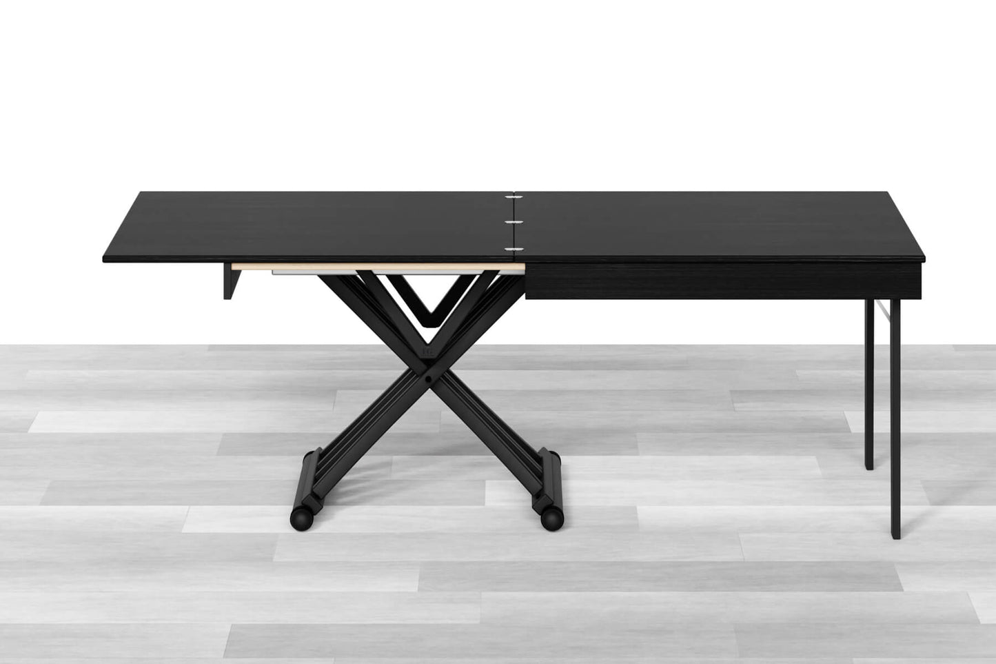 TAVOLINO TRASFORMABILE Top Cristallo - 8/10 posti
