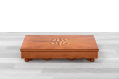 TAVOLINO TRASFORMABILE Top Intarsiato - 8/10 posti